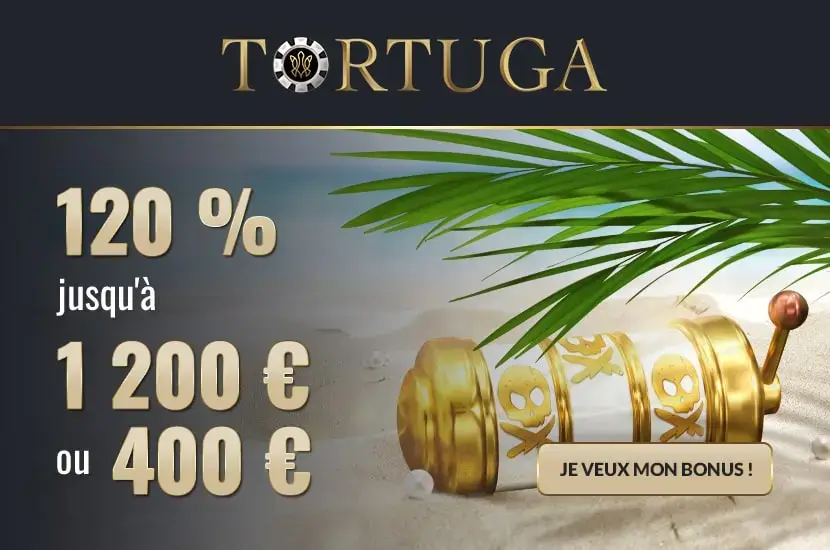Banner with Tortuga bonus offer